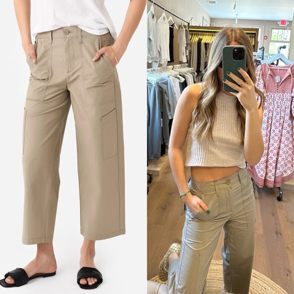 NWT Agolde Daria Cargo Utility Pants Drab Anthropologie - Picture 4 of 11